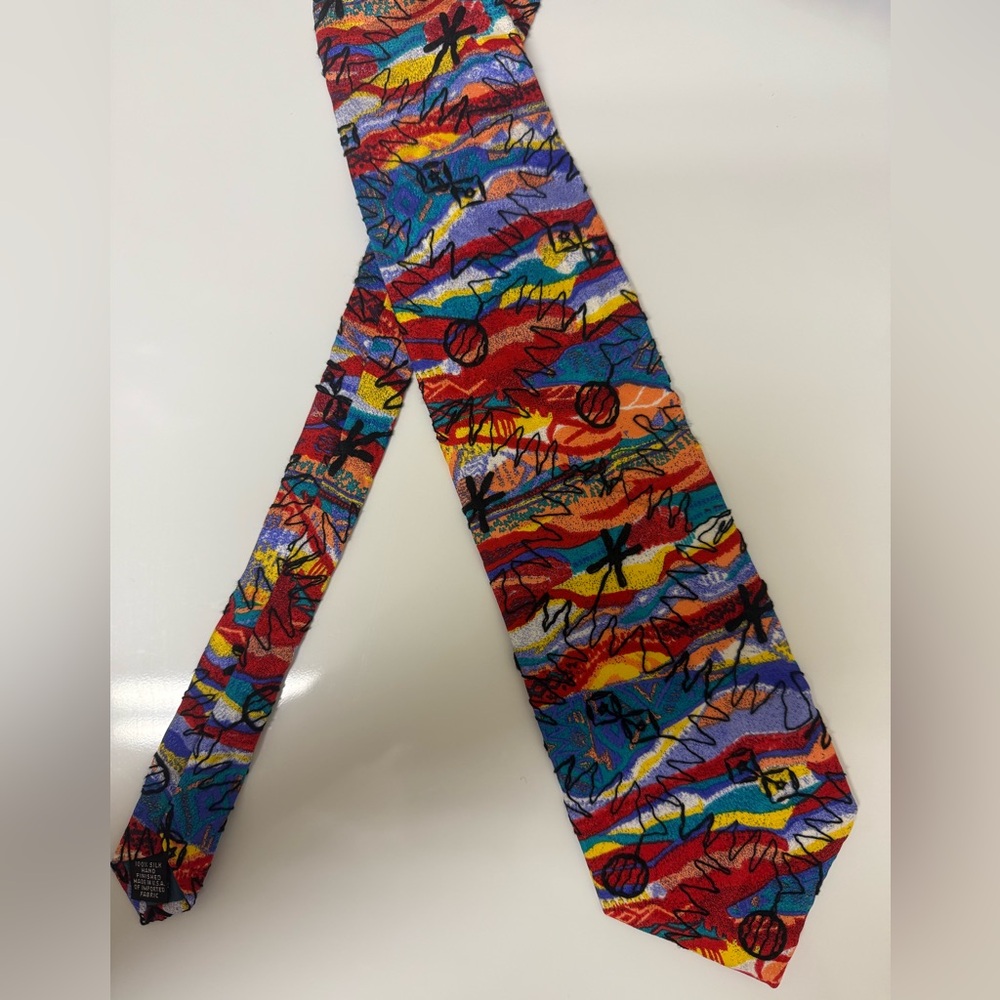 Coogi multicolored vintage tie